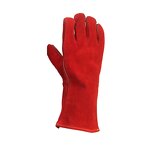 Welding Gloves Factory - Red Cowhide Heated Resistant Palm