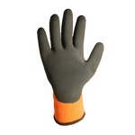 Winter Work Gloves Manufacturer - Orange Acrylic Latex Anti-Slip