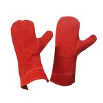 Welding Gloves Manufacturer - Red Split Cowhide Safety