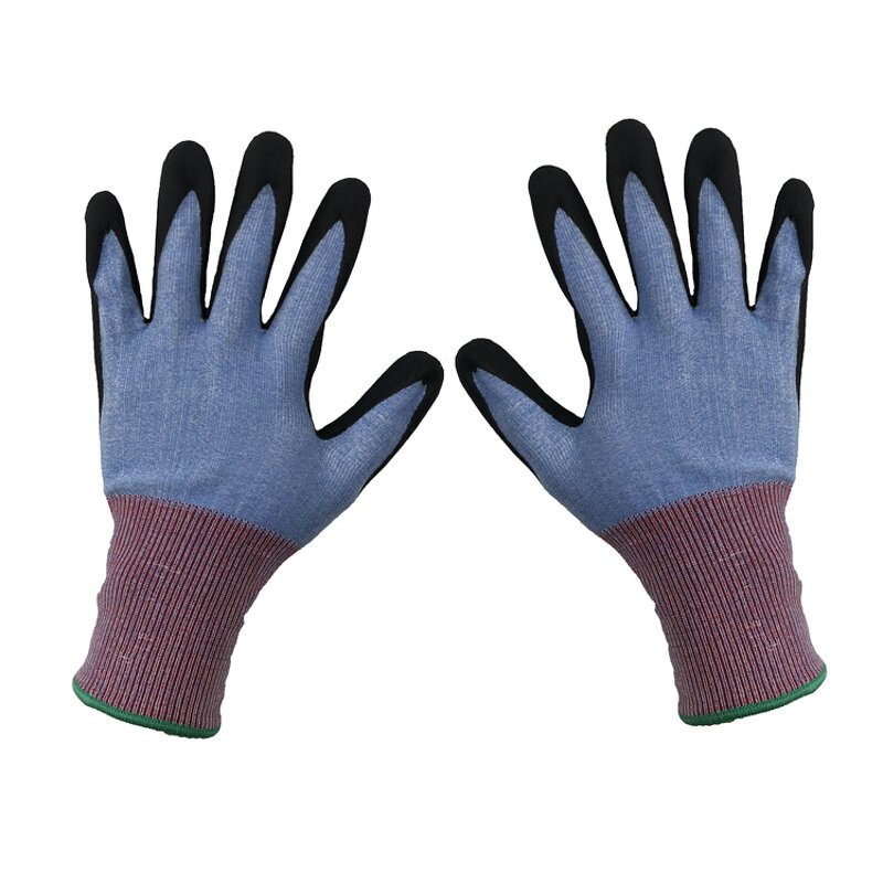 Cut Resistant Gloves Manufacturer - HPPE Sandy Nitrile Level 5