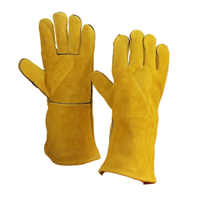 Industrial Safety Gloves Manufacturer - Cowhide Split Fire Resistant