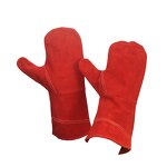 Welding Gloves Manufacturer - Red Split Cowhide Safety