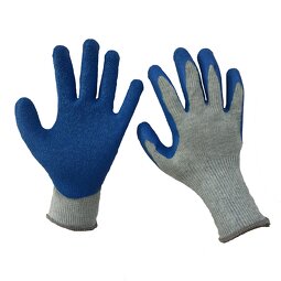 Work Safety Gloves Manufacturer - Knitted Cotton Latex Coating
