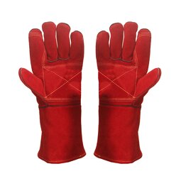 Welding Gloves Factory - Double Palm Split Leather Garden