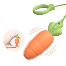 S-hande Powerful Mini Women Vibrator Clitoral Stimulation Love Ball Rechargeable Waterproof Carrot-shaped Adult Toy for Couple