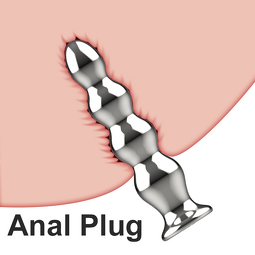 S-hande Consoladores Anales Remote Control Vibrators for Women Anal Plug Anale Metal Beads Butt Plug