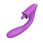 S-Hande 3 in 1 G-Spot Thrusting Vibrator Machine Silicon Clitoral Licking Tongue Vibrators Sex Toys for Women