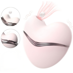 S-Hande New Arrival Sucking Vibrator Hearts Shape 10 Vibration Modes Flapping for Women's Masturbation Tool