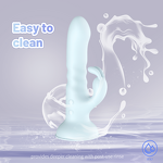S-hande Thrusting Rabbit Vibrator Usb Recharge Female g Spot Stimulation Massage Vibrator with Suction Cup