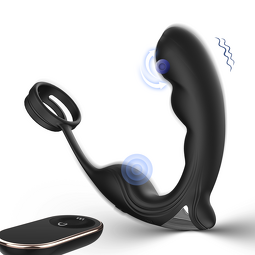 S-Hande Cock Delay Ring Remote Control Prostate Massage Stimulation Vibrating Butt Plug Toys for Men