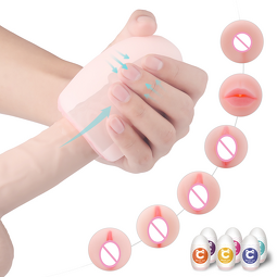 S-Hande Male Masturbator Realistic Textured Pocket Pussies Oral Vagina Sex Silicone Sex Toys for Men