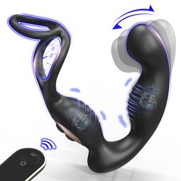S-Hande New Arrival Silicone Prostate Massage Anal Men's Sex Toy Cock Ring Butt Plug for Couple