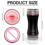 S-Hande Realistic Masturbator Double Head Mouth Vagina Waterproof Tpe Material Juguetes Sexuales Sex Toy for Men