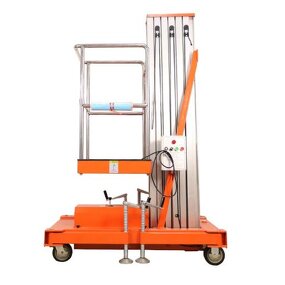 Single Mast Lift - 4M 100kg Electric Hydraulic