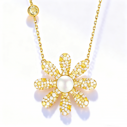 Sunflower Necklace - Gold Plated 925 Silver Factory