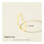 Wave Ring - Minimalist Zircon Twisted Factory