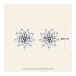 Moissanite Earrings - Rhodium Plated GIC Factory