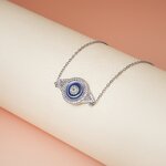 Evil Eye Necklace - Enamel Iced Out Statement