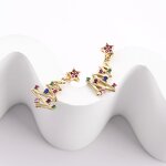 Christmas Jewelry Set - Handmade Colorful Zircon