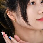 Heart Hoop Earrings - Class Minimalist 14K Gold