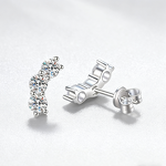 Moissanite Stud Earrings - Gra Certified 10mm