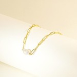 Paper Clip Bracelet - 925 Sterling Silver Fast Delivery