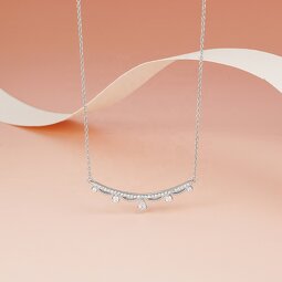 Bar Pendant Necklace - Custom Women's Dainty