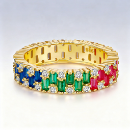 Eternity Ring - Rhodium Plated 925 Silver Factory