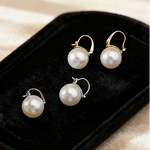 Pearl Earrings - 925 Sterling Silver Hoop Factory