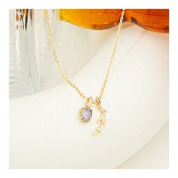 Labradorite Necklace - French Vintage Crystal