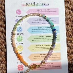 Crystal Bracelet - 7 Chakras Quartz Healing