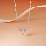 Antler Pendant Necklace - Trendy Animal Design