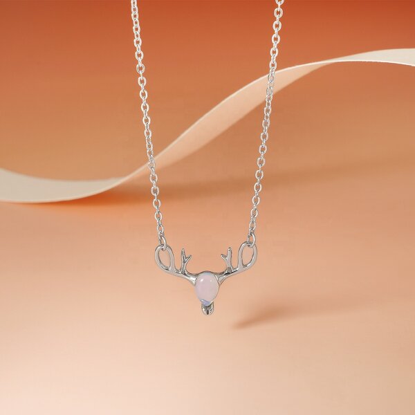 Antler Pendant Necklace - Trendy Animal Design