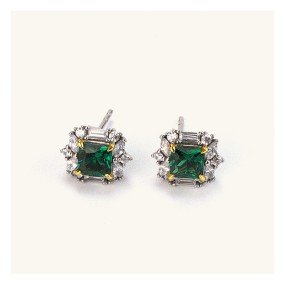Stud Earrings - Geometric Zircon Luxury Factory