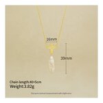 Pearl Drop Necklace - 925 Silver Statement Long