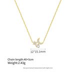 Moon Star Necklace - Gold Plated Crescent Designer