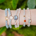 Crystal Bracelet - Alloy Silver Plated Yoga