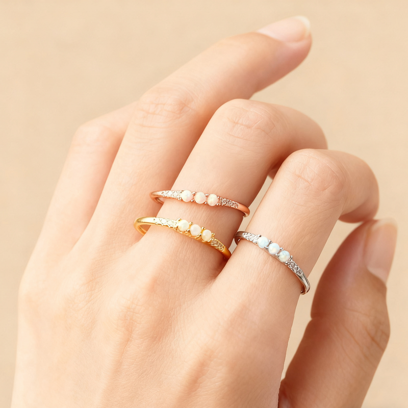 Gemstone Ring - 925 Sterling Silver Opal Factory