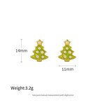Christmas Earrings - 925 Sterling Silver Enamel