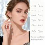 Zodiac Stud Earrings - Horoscope Gold Plated Wholesale