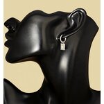 Geometric Hoop Earrings - Gold Plated Octagram