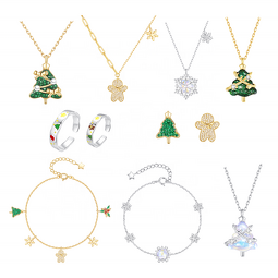 Christmas Jewelry Set - 925 Sterling Silver Factory