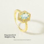 Multi-Color Zircon Ring - S925 Ins Style