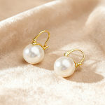 Pearl Earrings - 925 Sterling Silver Hoop Factory