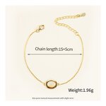 Shell Jewelry Set - Oval Natural White Drop