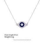 Evil Eye Necklace - Enamel Iced Out Statement