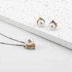 Pearl Jewelry Set - Custom Two Color Natural