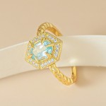 Multi-Color Zircon Ring - S925 Ins Style