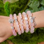 Crystal Bracelet - Rose Quartz Beads Wholesale