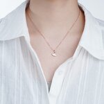 Wishing Stone Necklace - Modern Rose Gold Plated